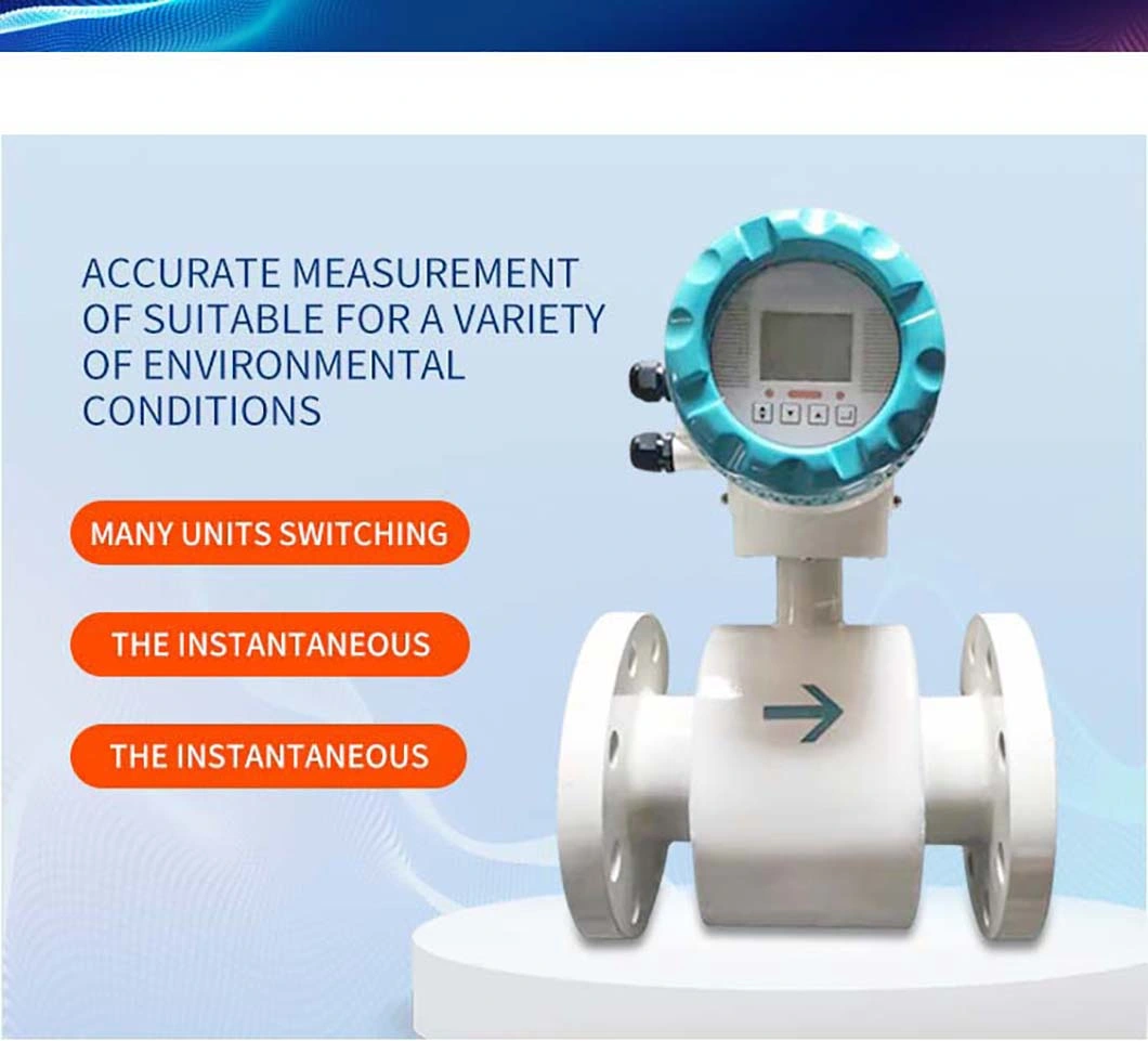 24V DC Alkaline Liquid ANSI Class 600 Electromagnetic Flowmeter ANSI Class 150 Flow Meter